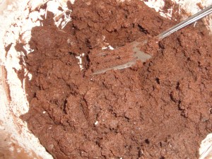 It looked more like chocolate moose than cake mix