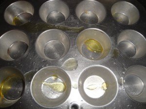 The cupcake tray was still destroyed from my last attempt at cooking