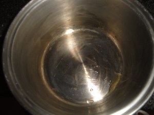 So I had to use a saucepan 